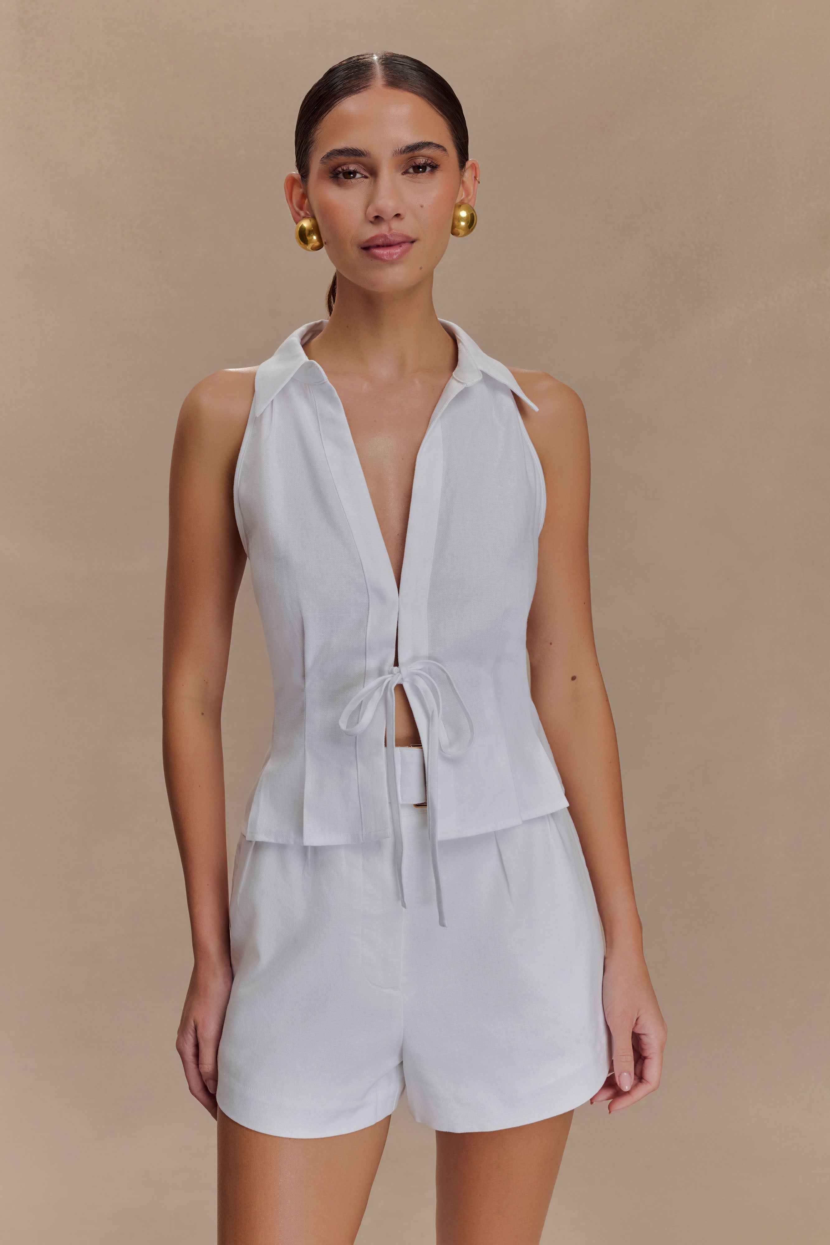 Sleeveless Linen Shirt for Women - Breathable & Lightweight | Scout