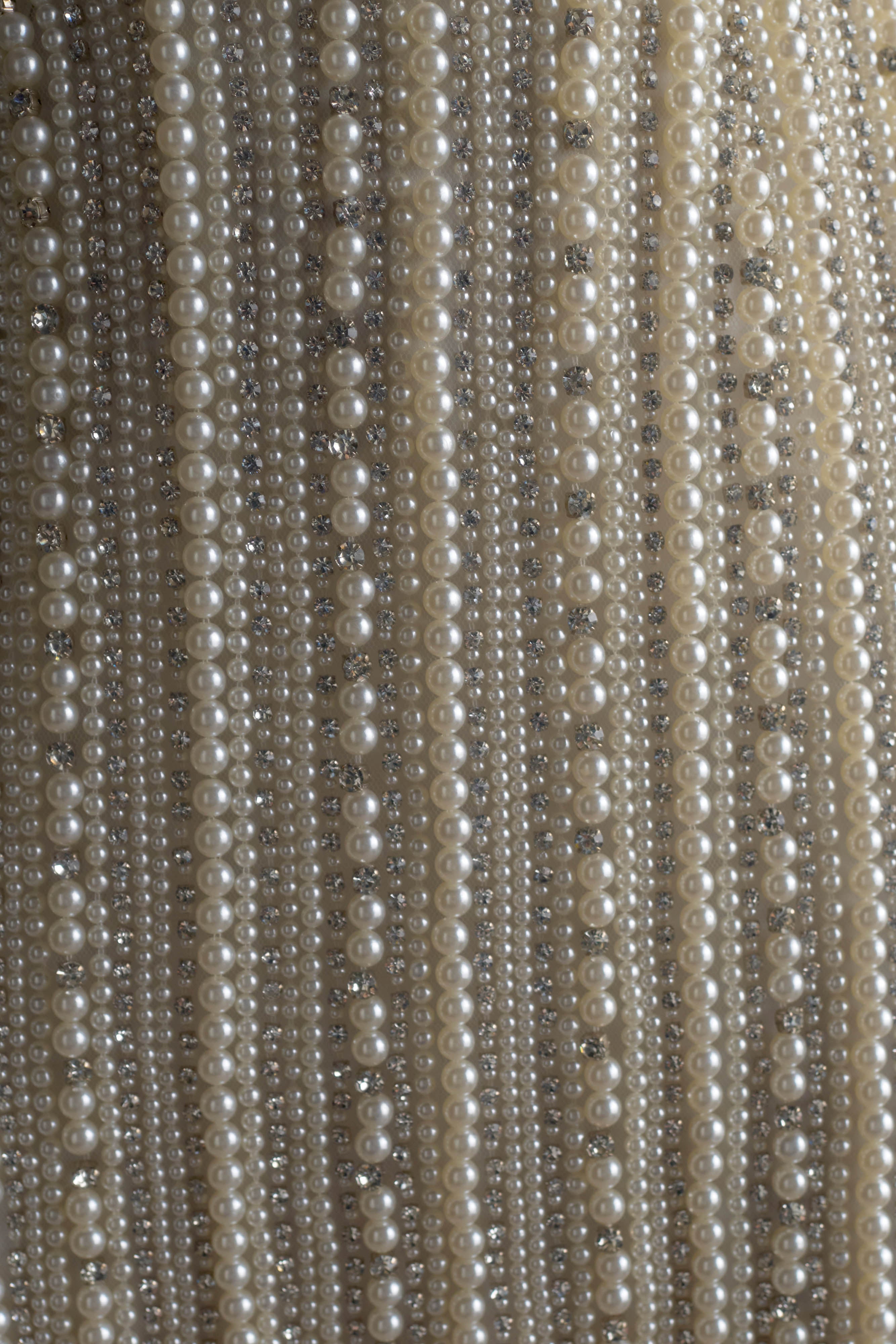 Hand-Beaded Silver Mini Dress for Evening Events | Naveena