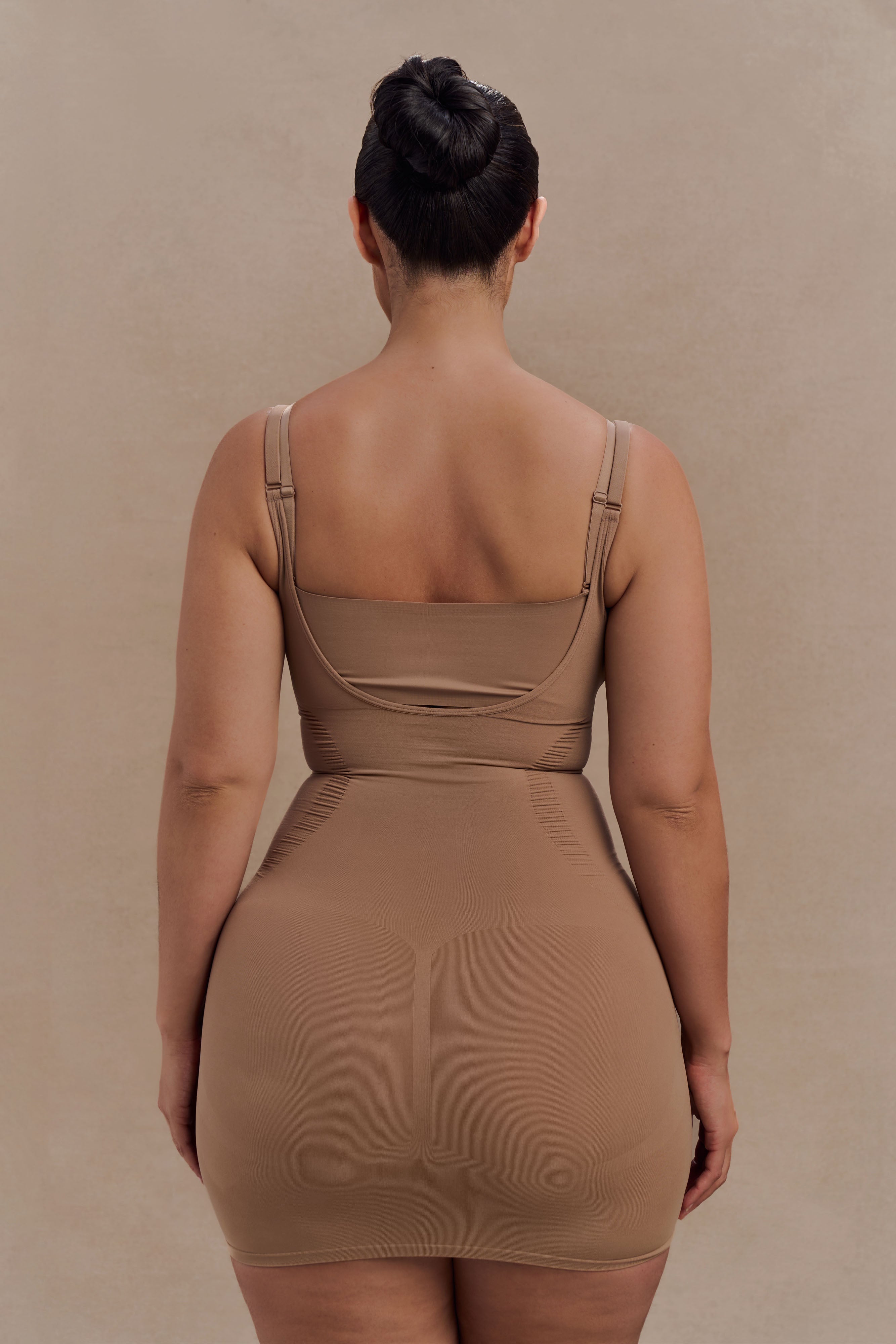 Backless Shapewear Dress with Waist Sculpting | Jocelyn Latte