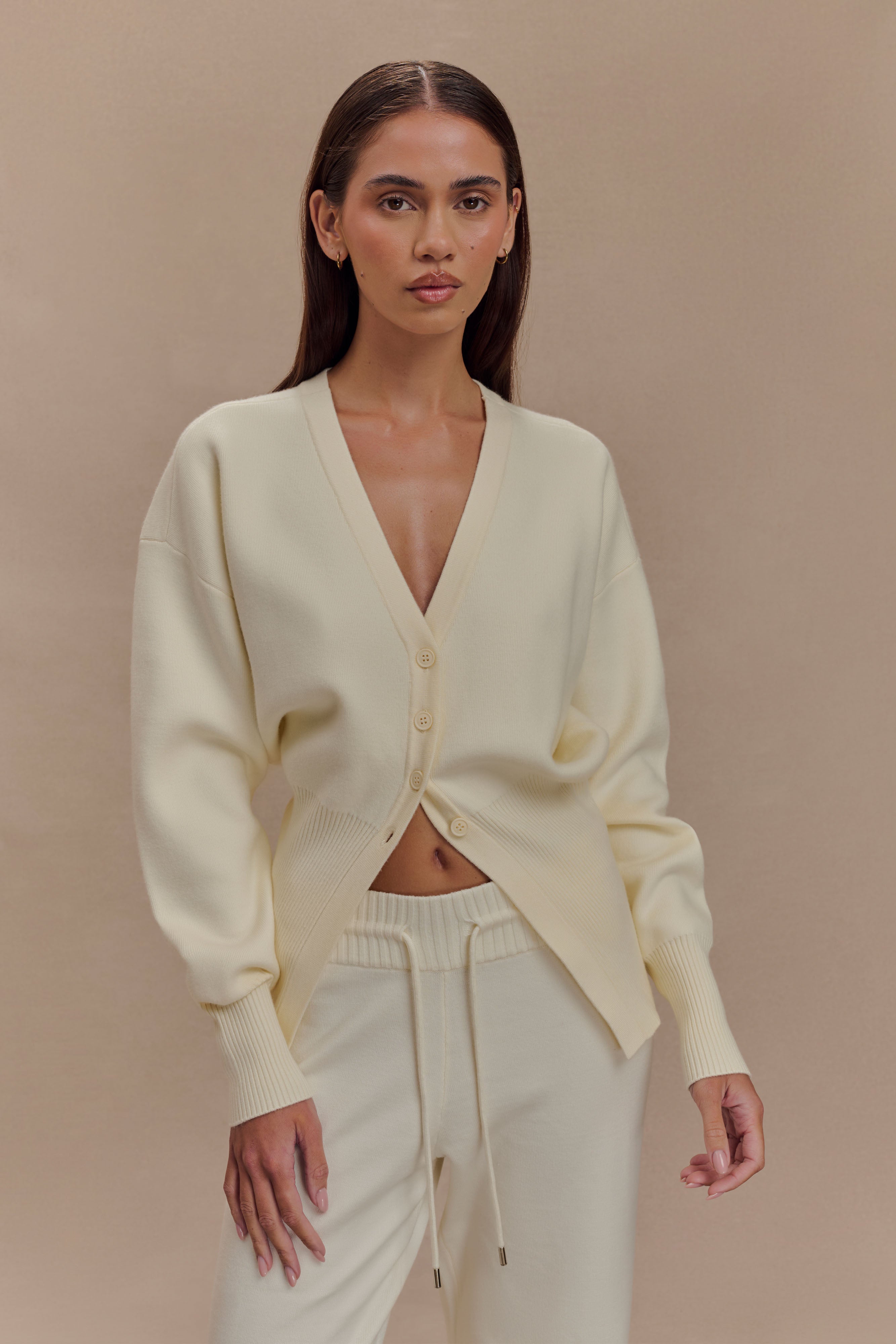 Oversized Buttoned Cardigan for Women | Alexia Ivory
