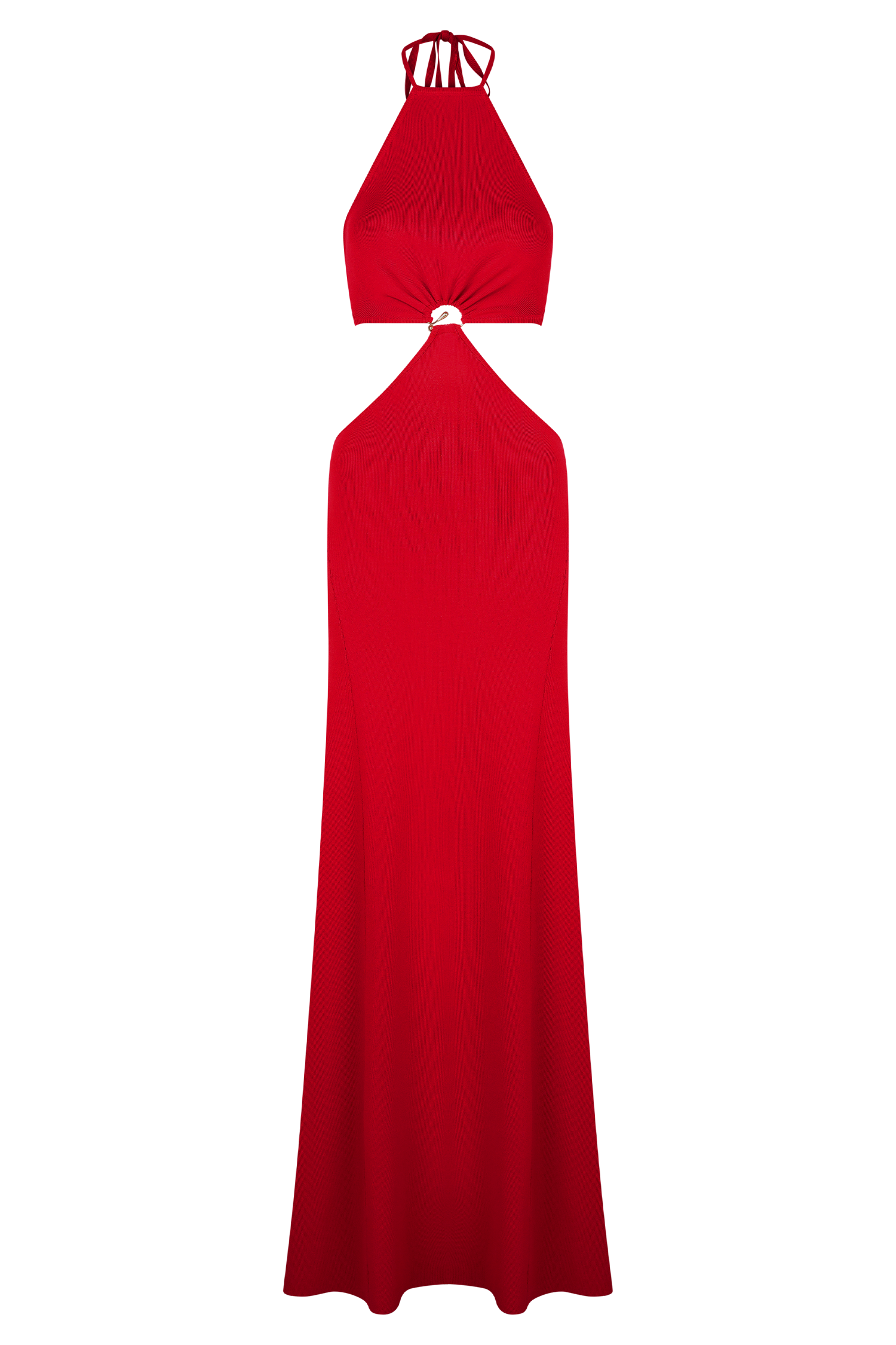 Halter Knit Maxi Dress with Open Back & Adjustable Neckline | Marlowe