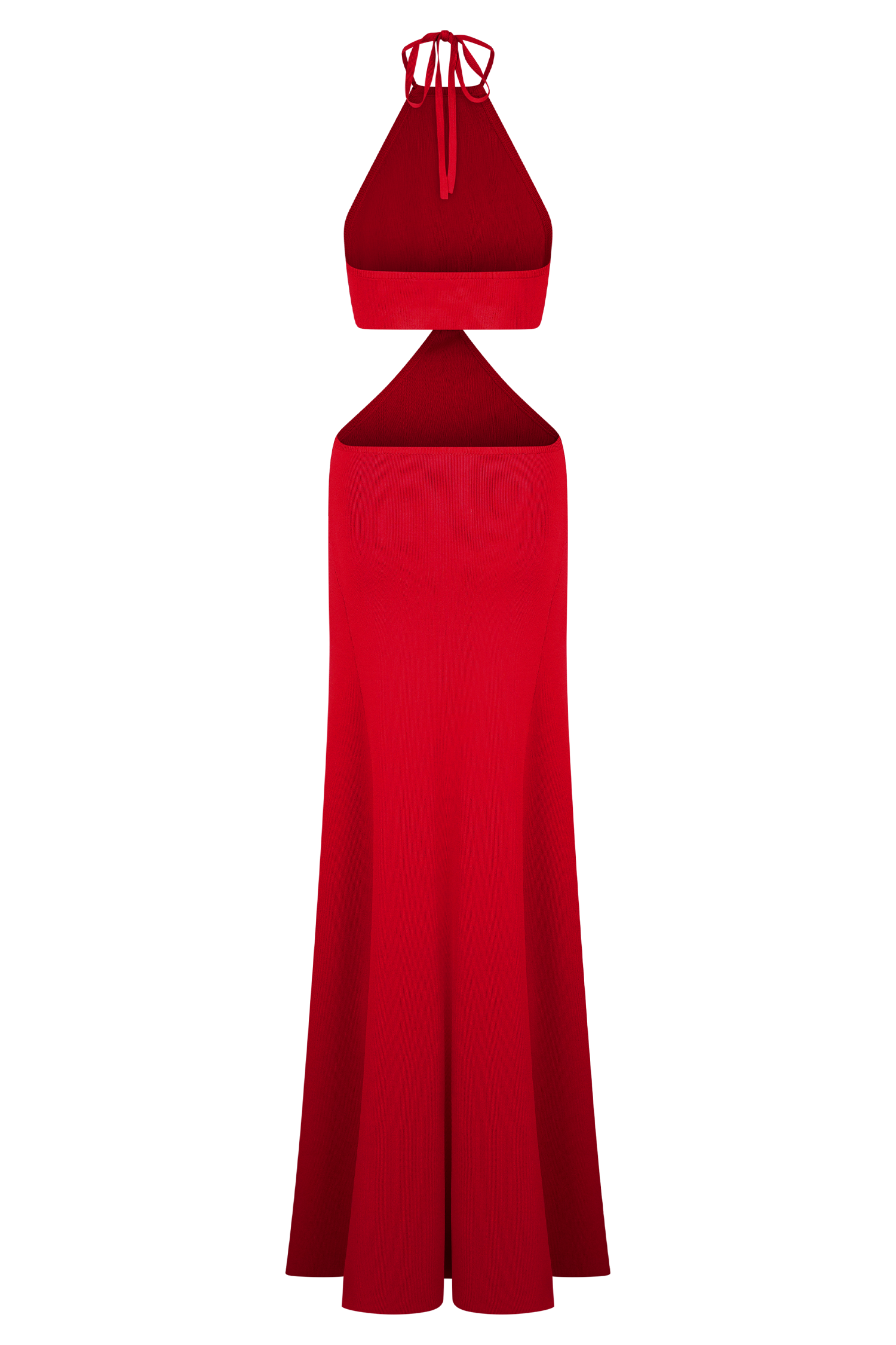 Halter Knit Maxi Dress with Open Back & Adjustable Neckline | Marlowe
