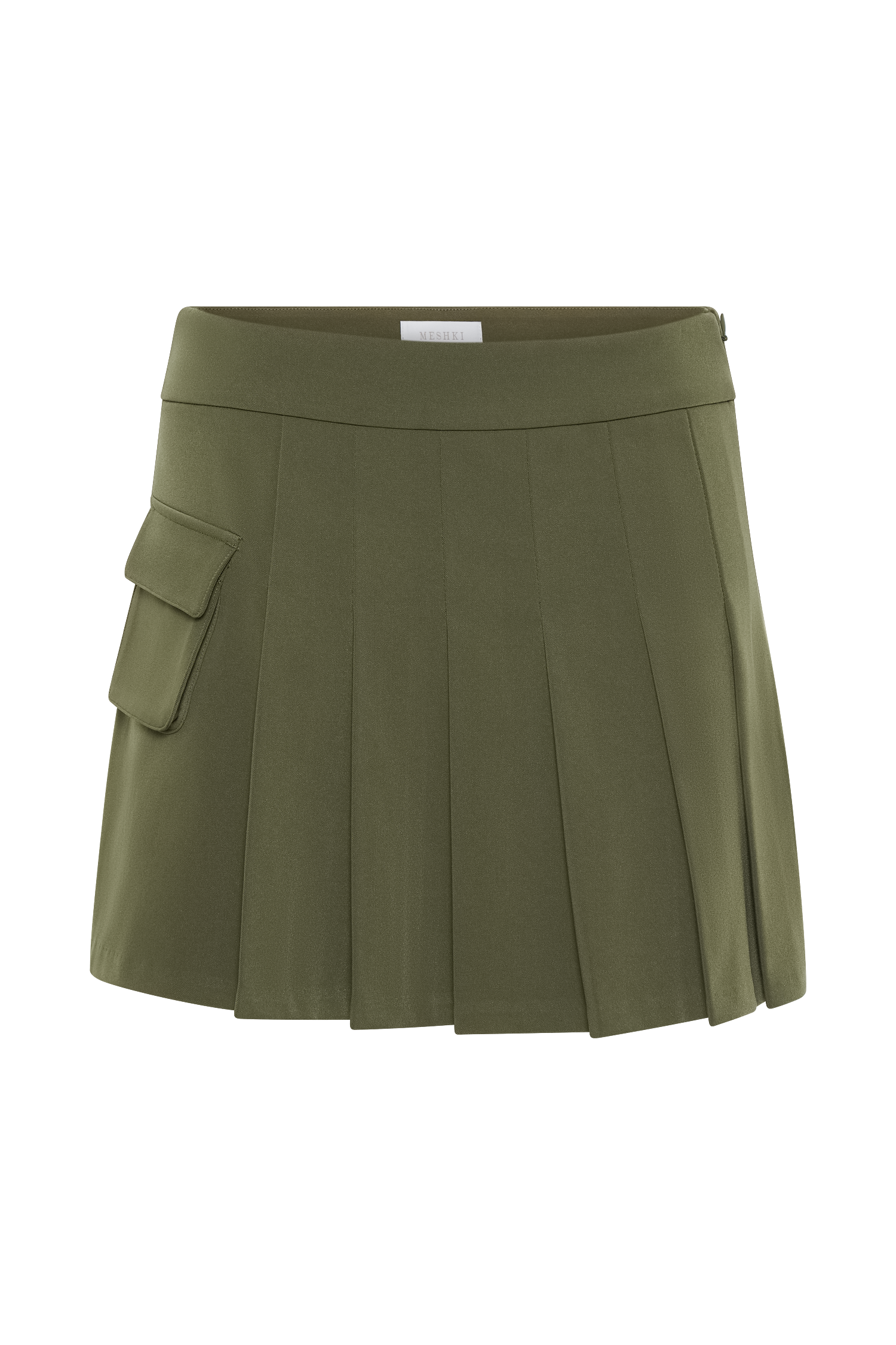 Pleated Mini Skirt with Pocket - High Waisted & Lightweight | Brigitte