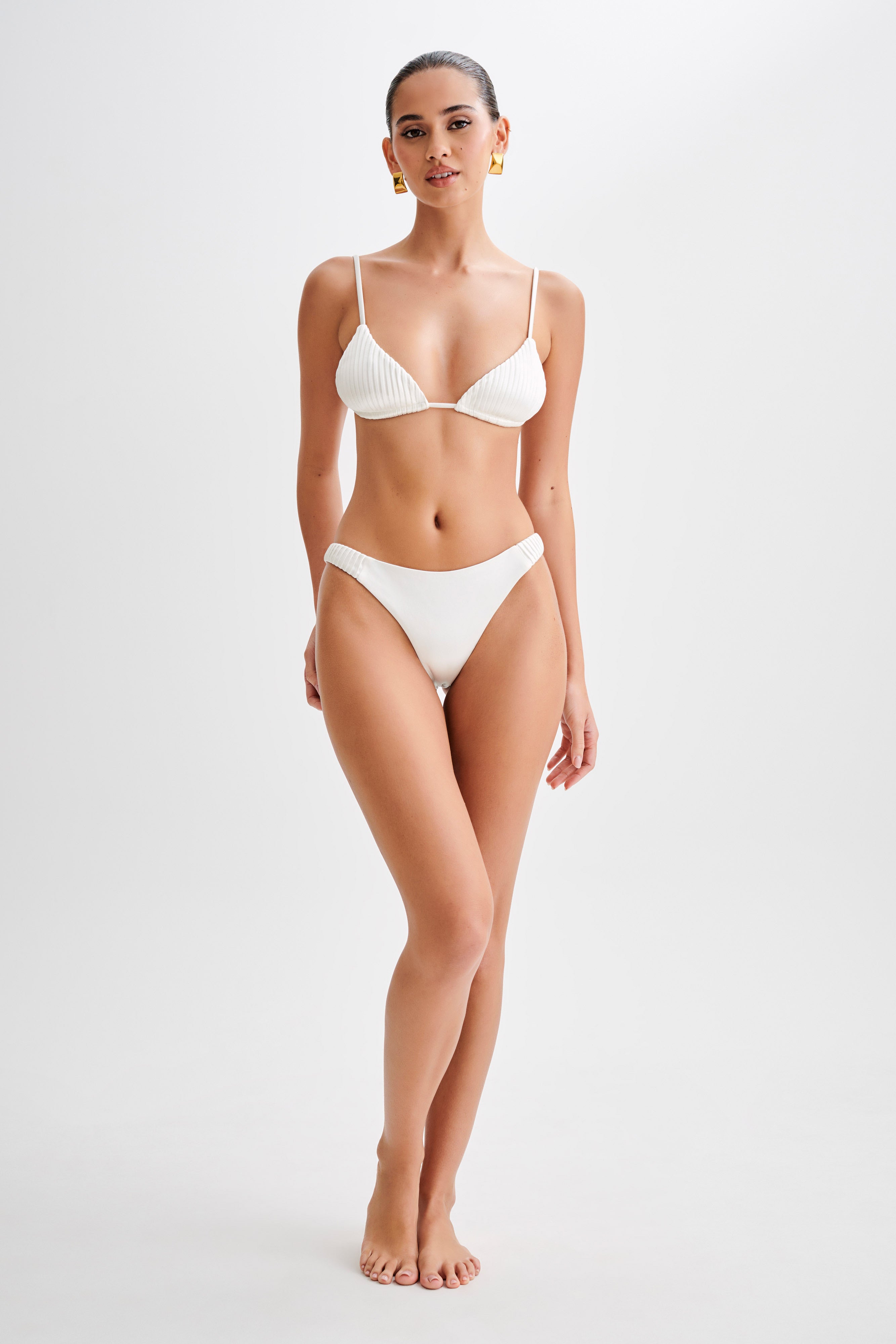 Cheeky Bikini Bottom with High-Cut Leg | Michelle Ivory