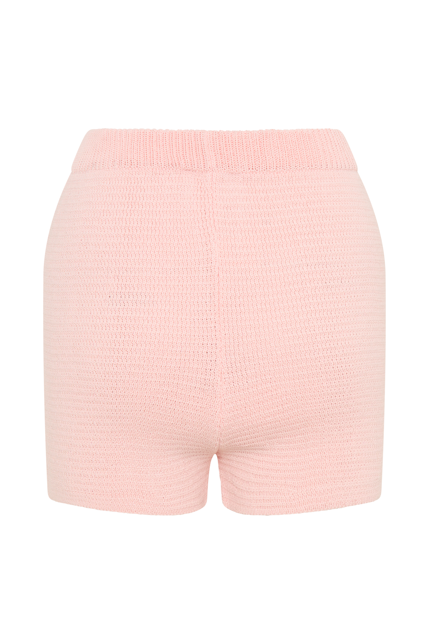 Soft Knit High-Rise Shorts for Women | Baby Pink | NOAH