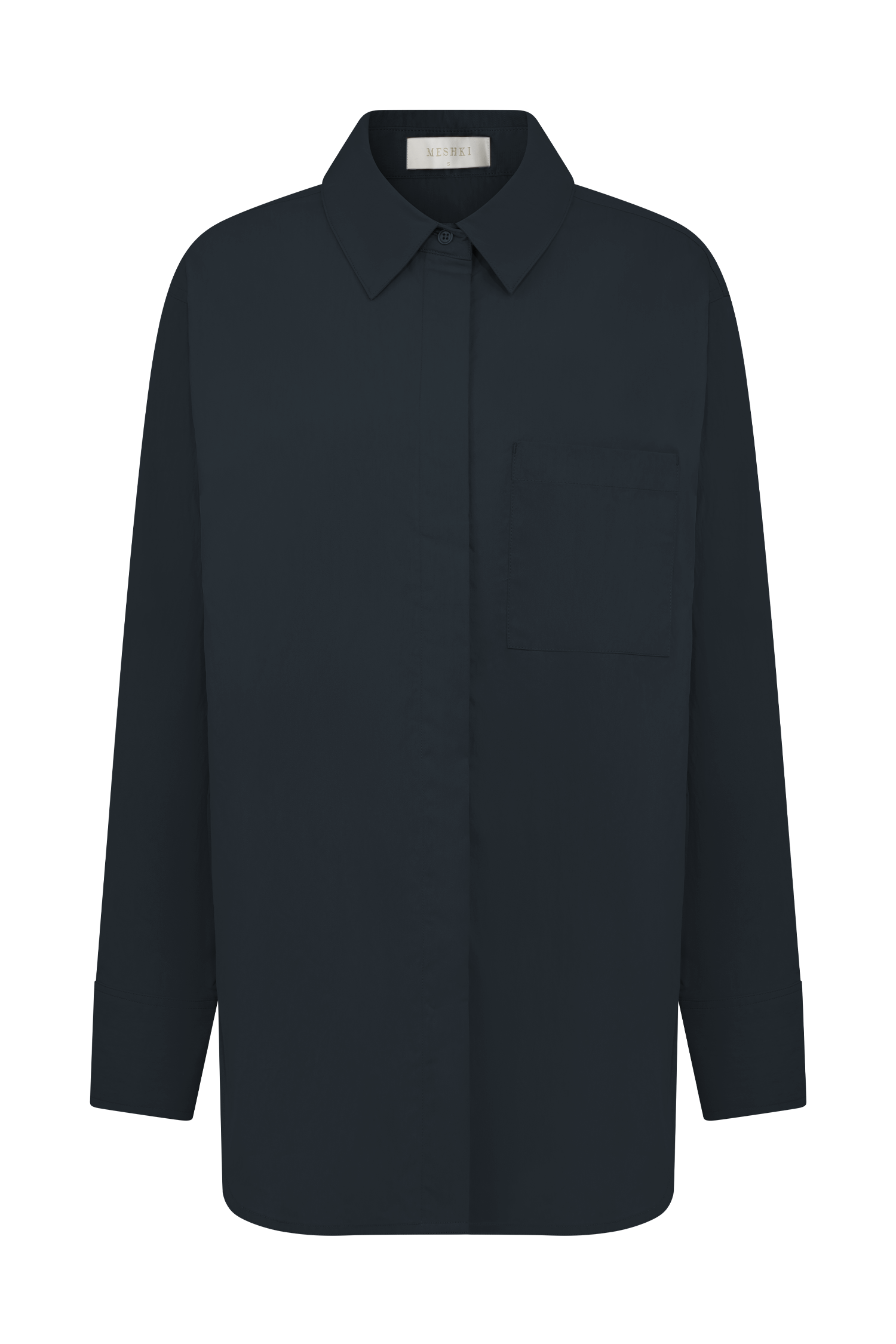 Oversized Cotton Shirt for Men & Women | Campbell Navy
