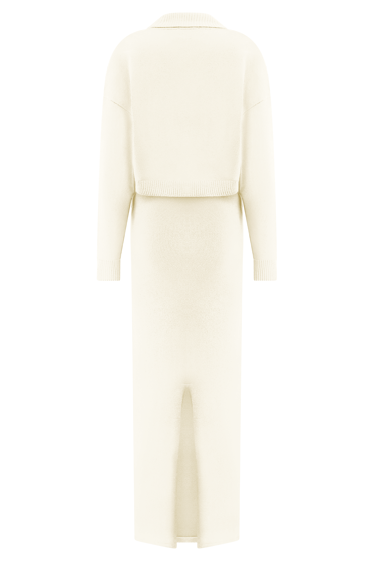 Stretch Knit Maxi Dress with Removable Bolero | Kingston Ivory