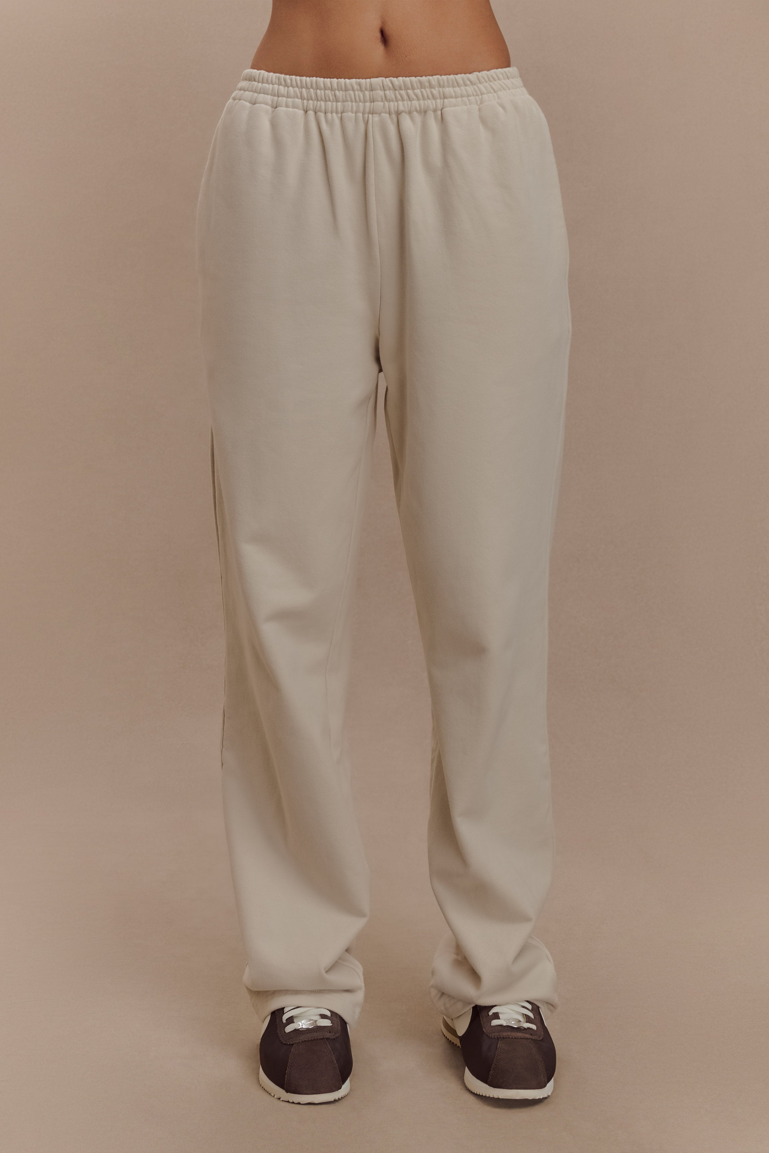 Straight Leg Joggers with Elastic Waist | Blake Stone